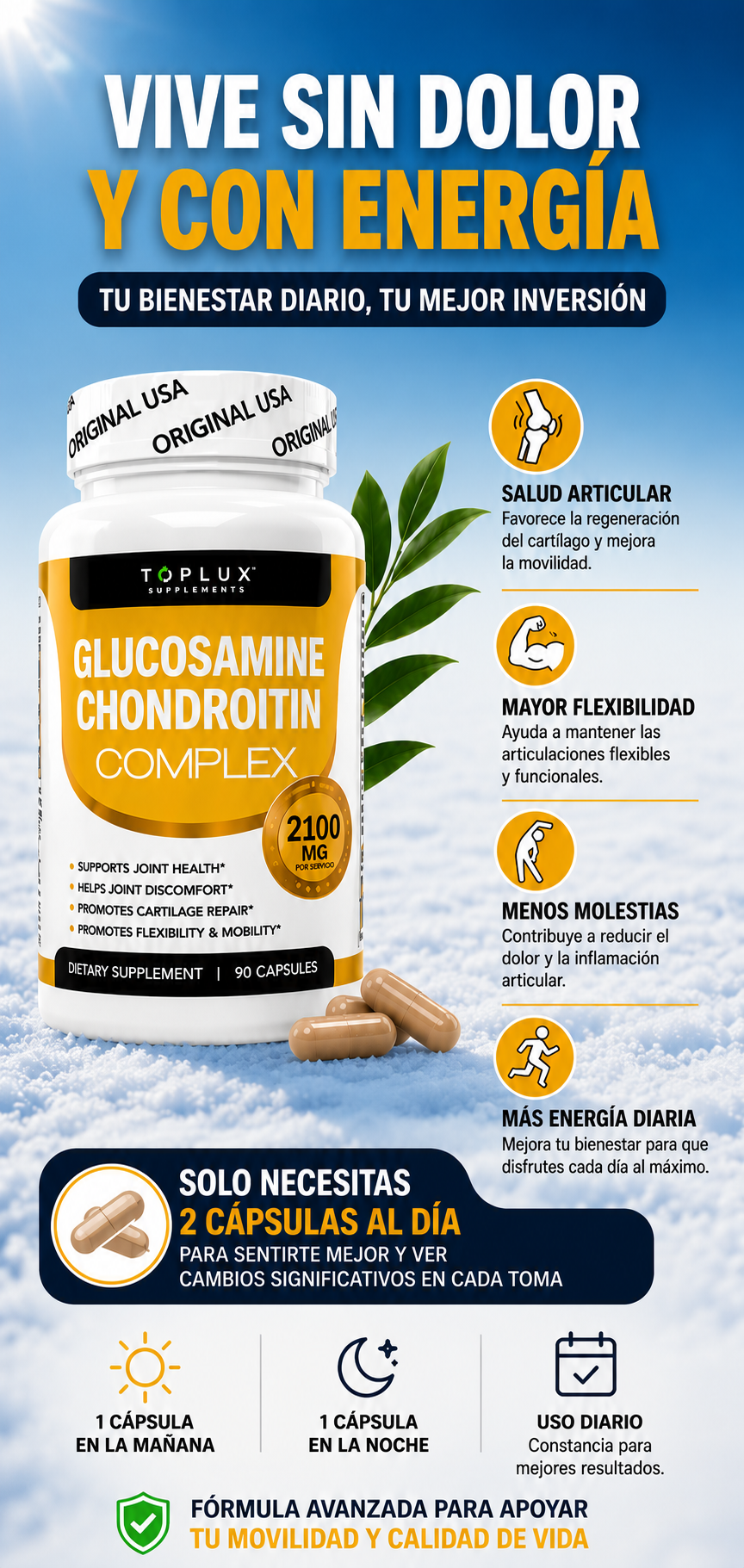 Refuerza tus articulaciones con Glucosamina