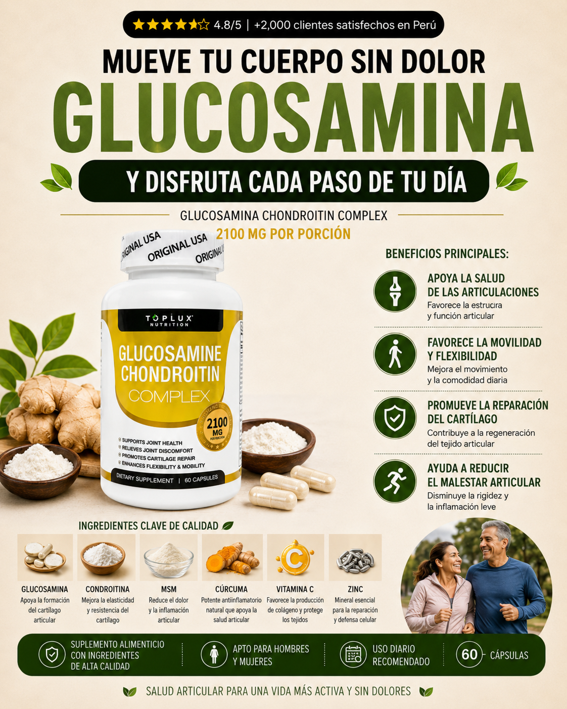 Formula Avanzada para apoyar la salud Articular y la Movilidad