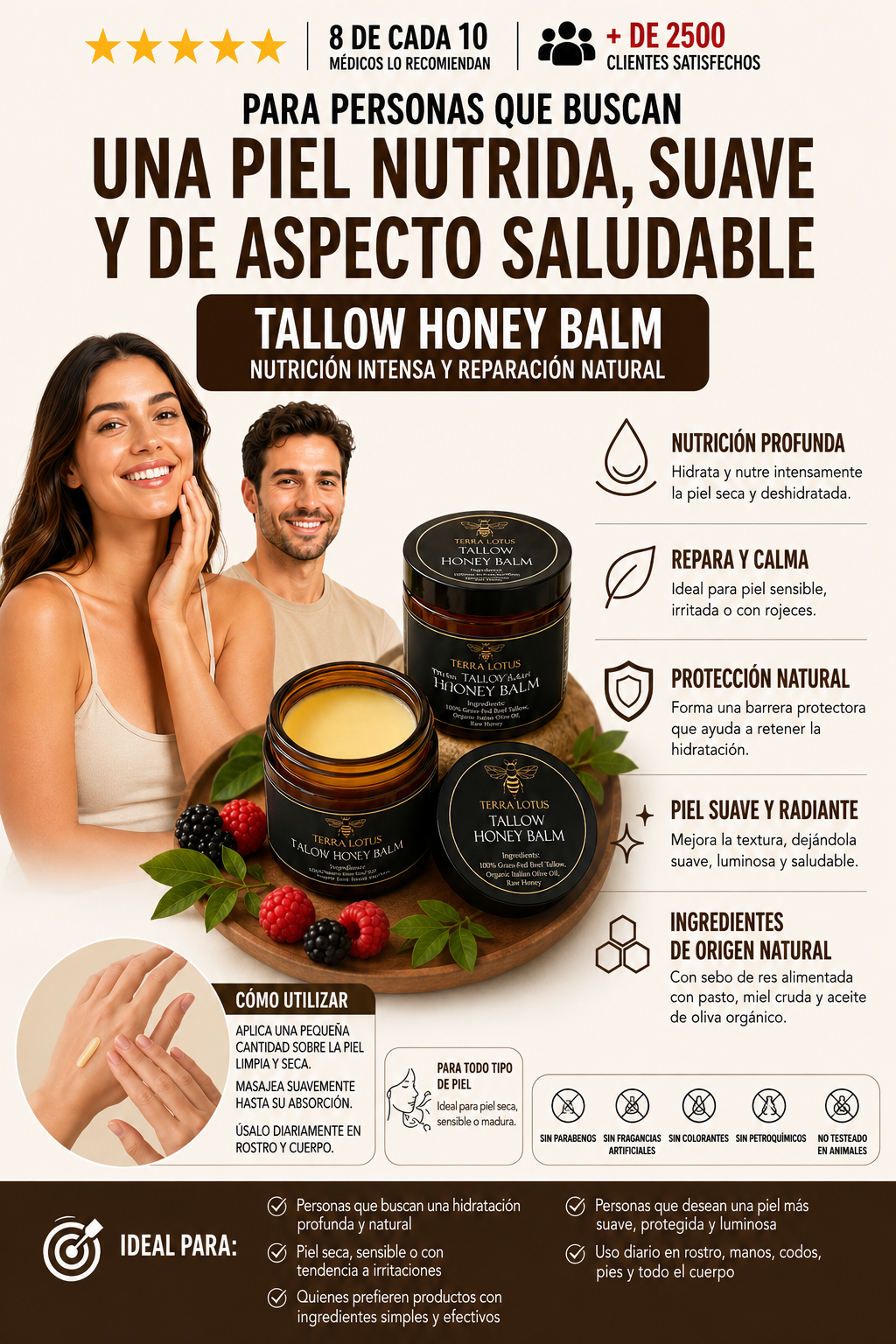 Un bálsamo premium pensado para darle a tu piel el cuidado