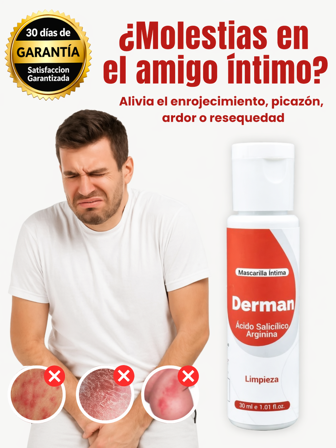 ELIMINA LA BALANITIS , GRANITOS Y ENROJECIMIENTO