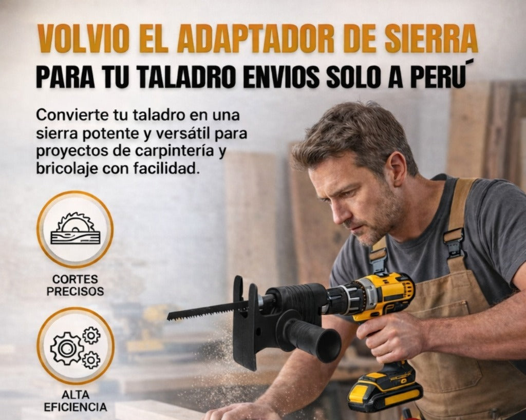 ADAPTADOR DE SIERRA PARA TALADRO