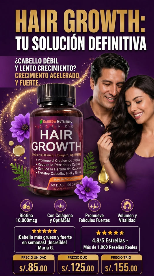 Crecimiento del cabello Tratamiento de 3 meses